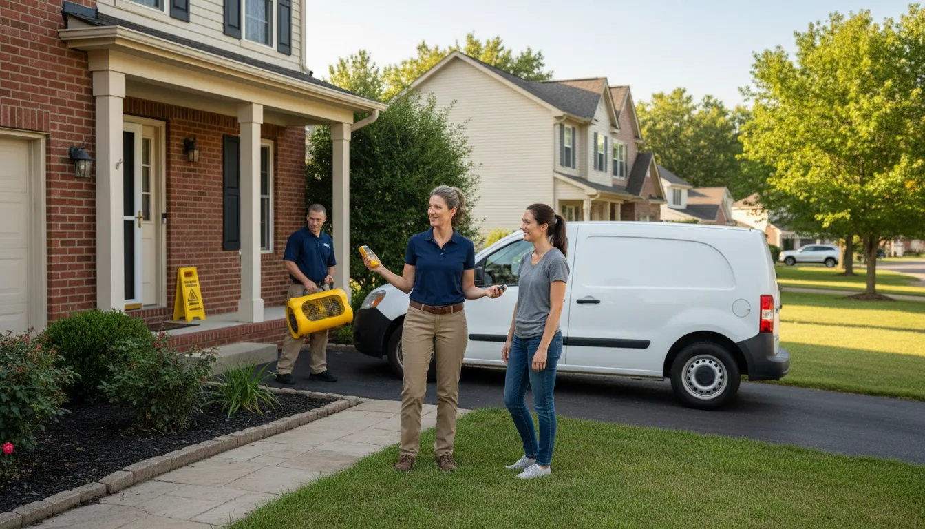Residential water damage restoration in Gulf, NC